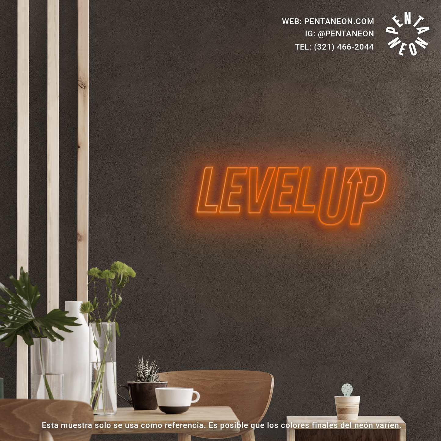 Level Up en Neón LED