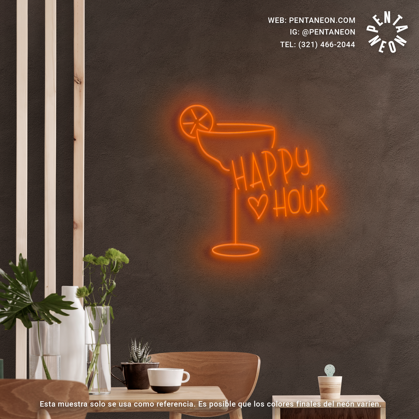 Happy Hour en Neón LED