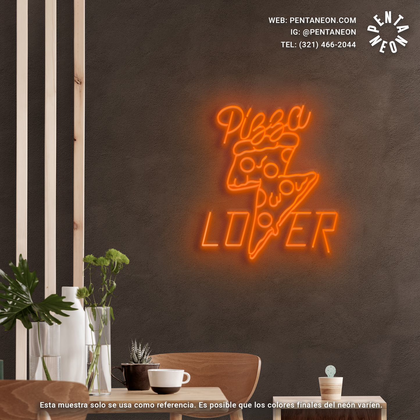 Pizza Lover Neón LED