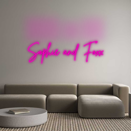 Custom Neon: Sophie and Foxx