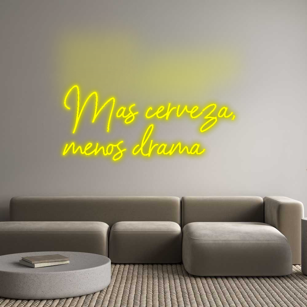 Custom Neon: Más cerveza, ...