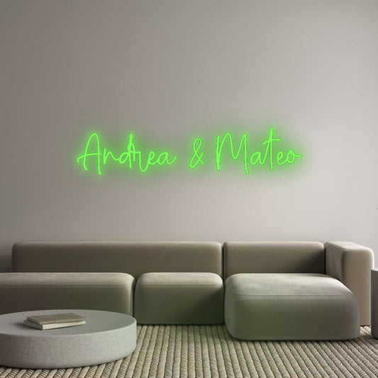 Custom Neon: Andrea & Mateo