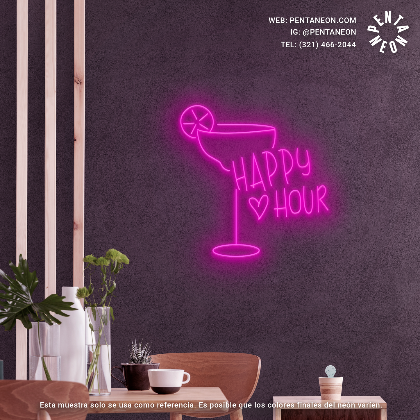 Happy Hour en Neón LED