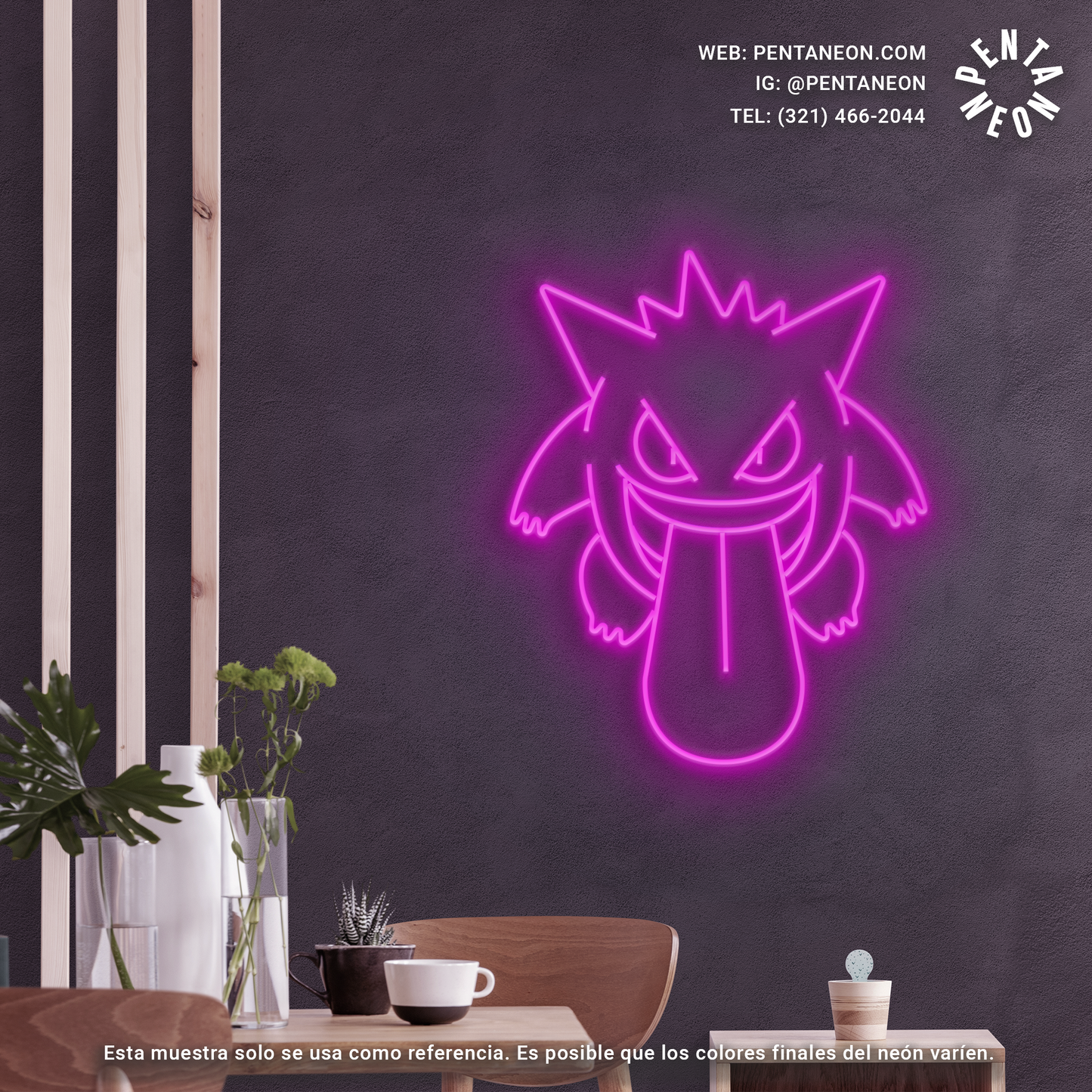 Gengar en Neón LED