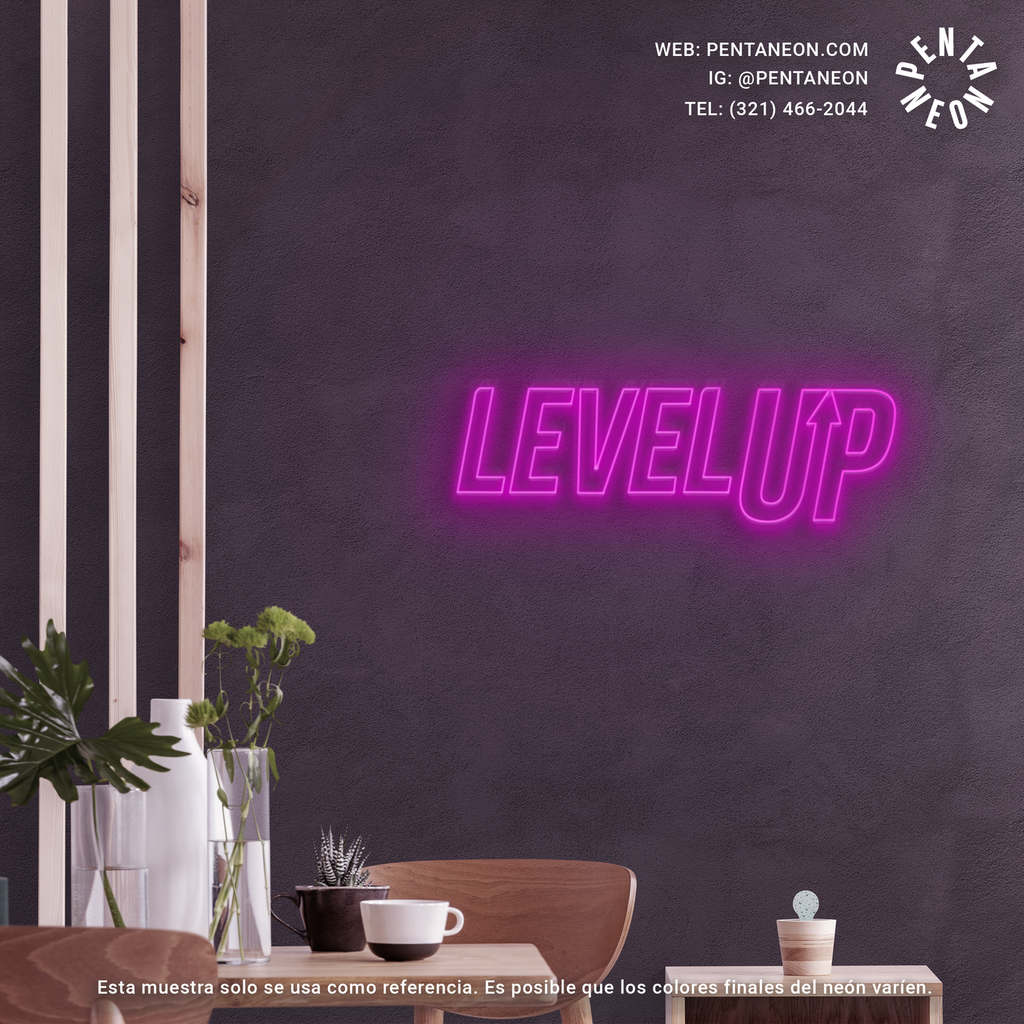 Level Up en Neón LED