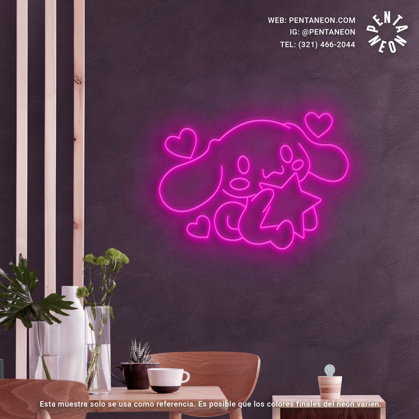 Cinnamoroll en Neón LED