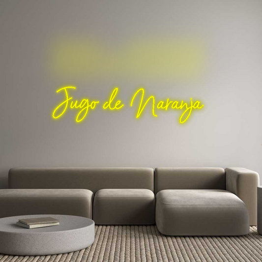 Custom Neon: Jugo de Naran...