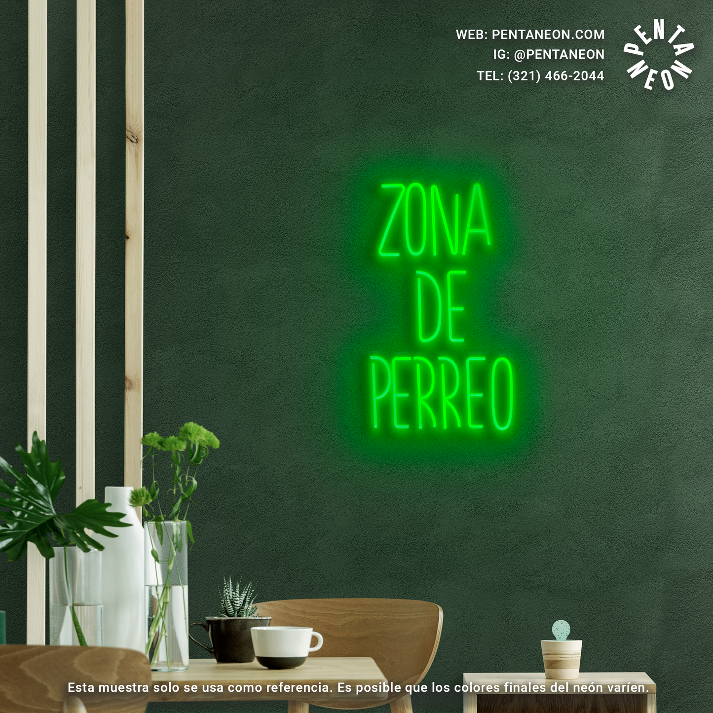 Zona de Perreo en Neón LED