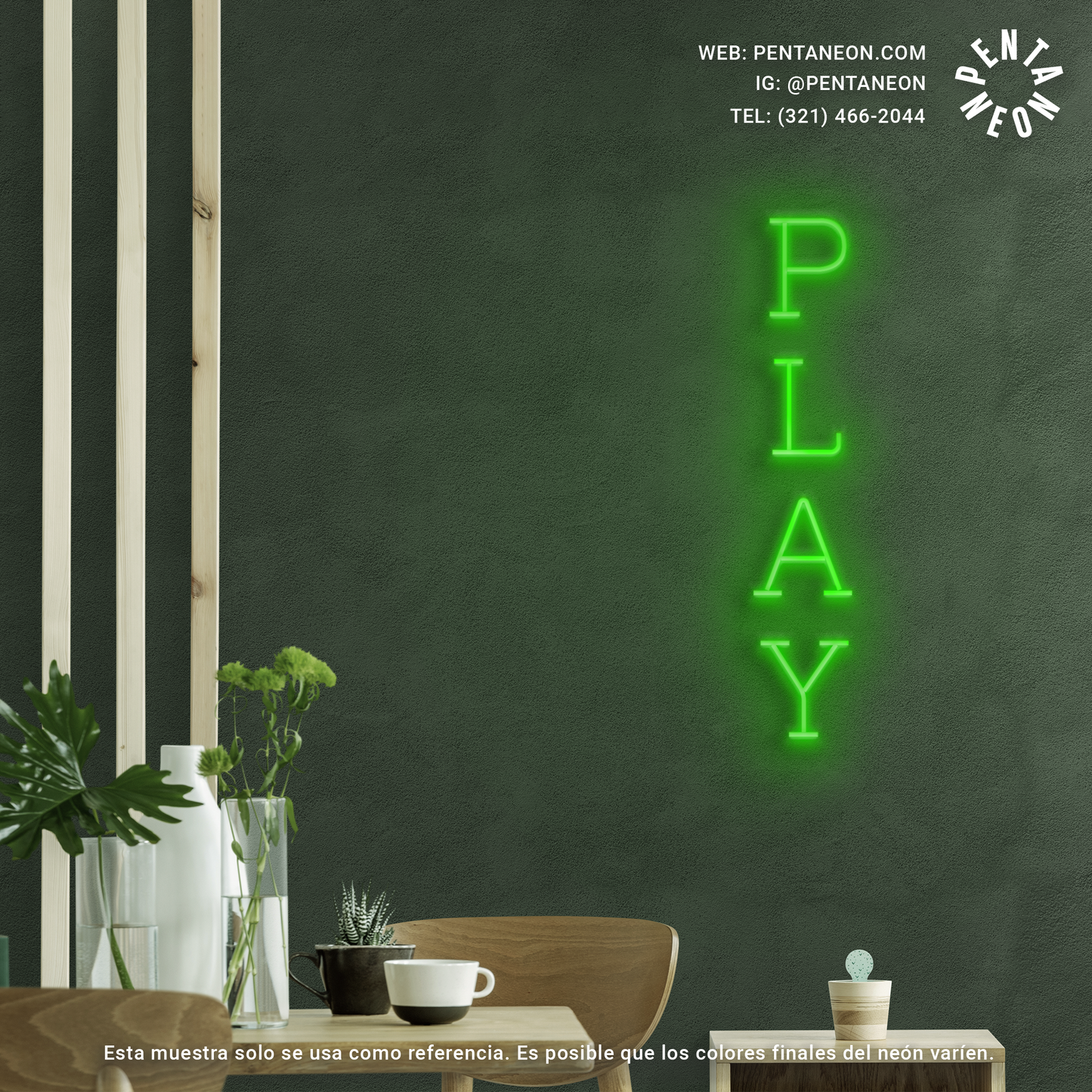 PLAY en Neón LED