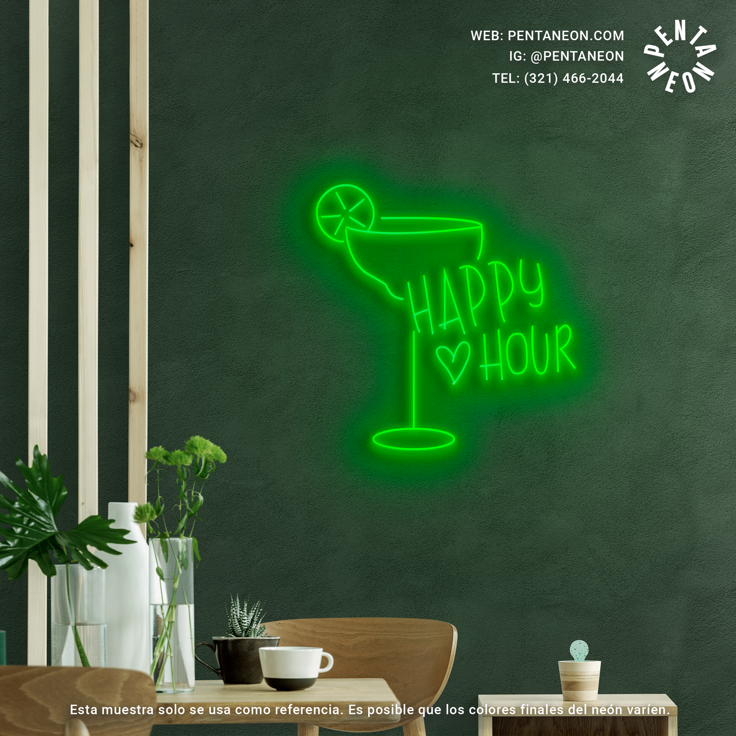 Happy Hour en Neón LED