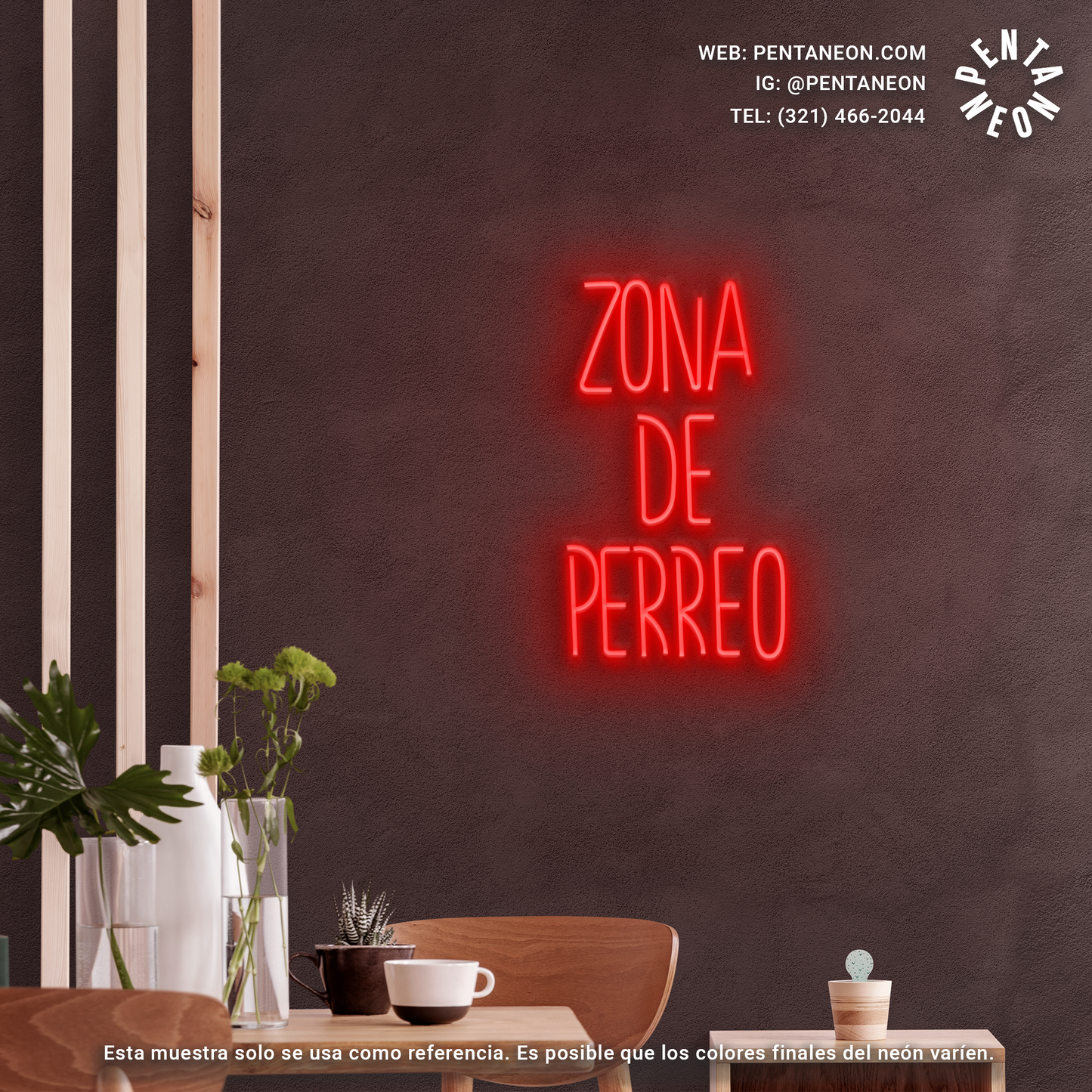 Zona de Perreo en Neón LED