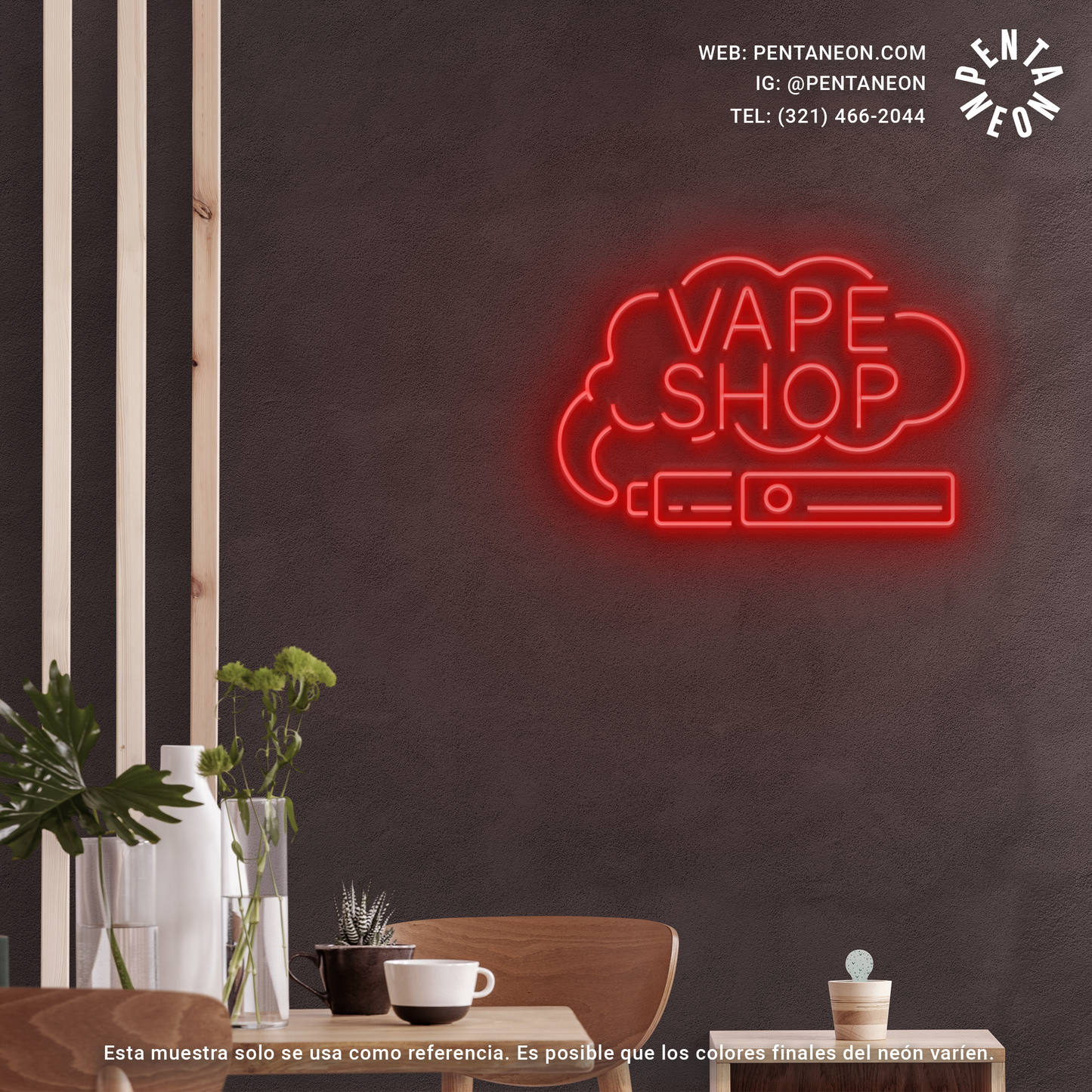 Vape Shop en Neón LED