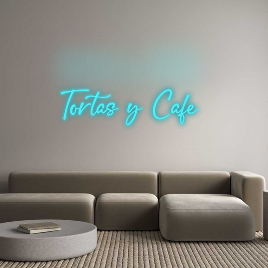 Custom Neon: Tortas y Café