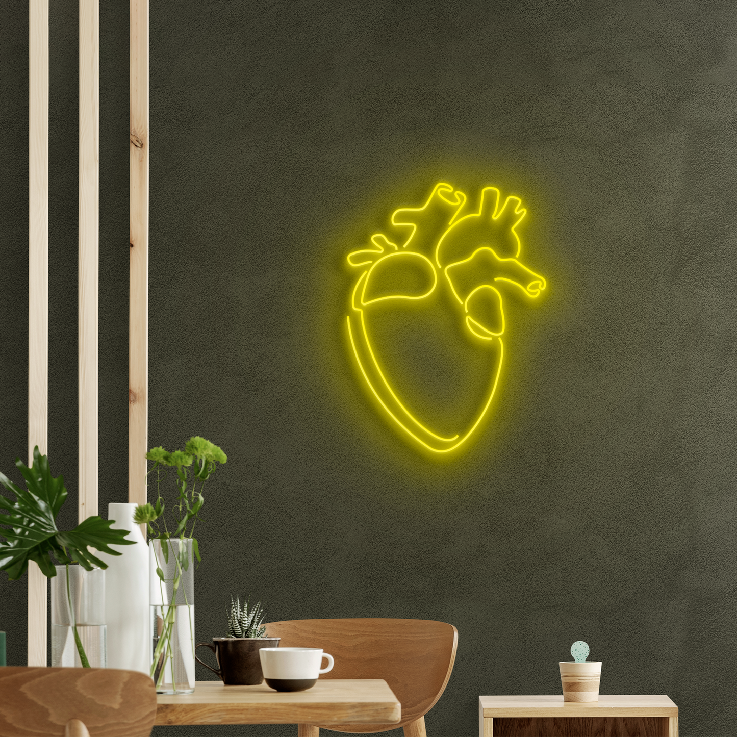 Neón LED de Corazón Anátomico