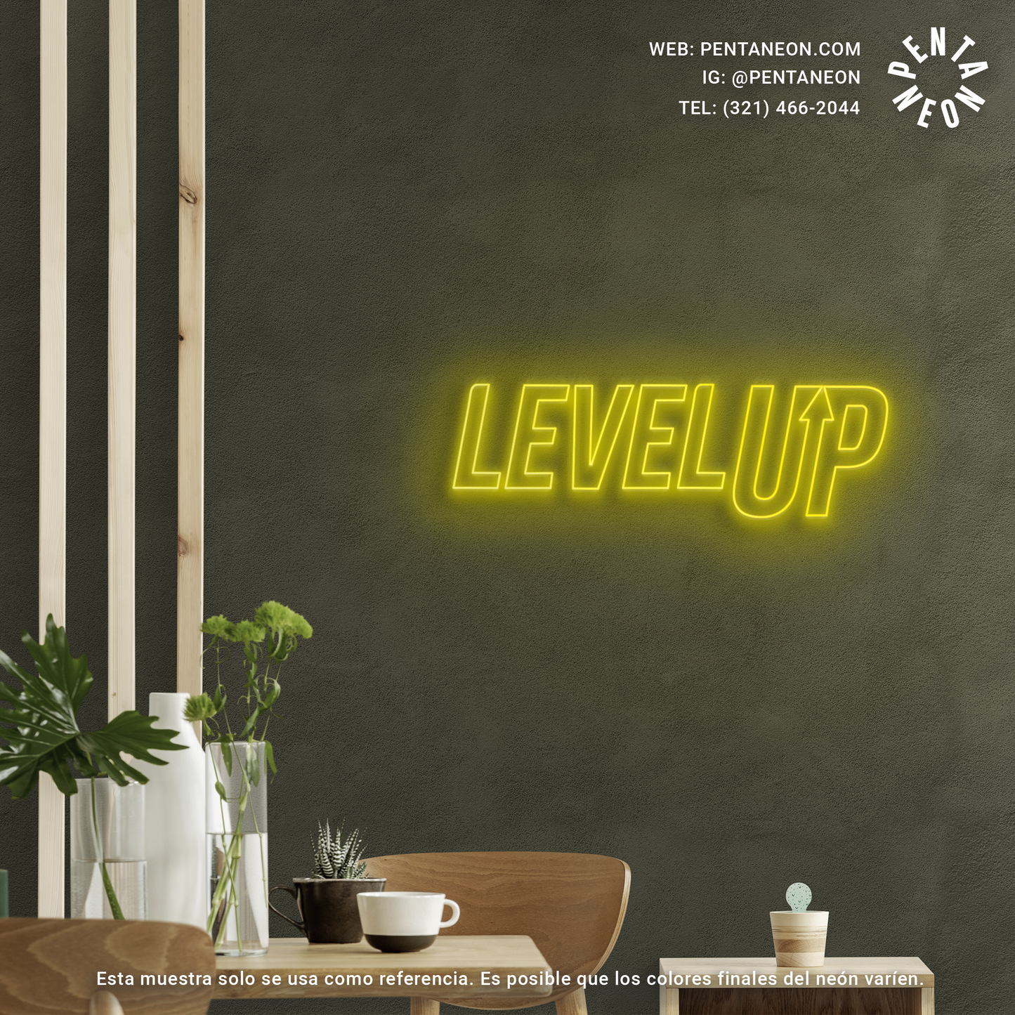 Level Up en Neón LED