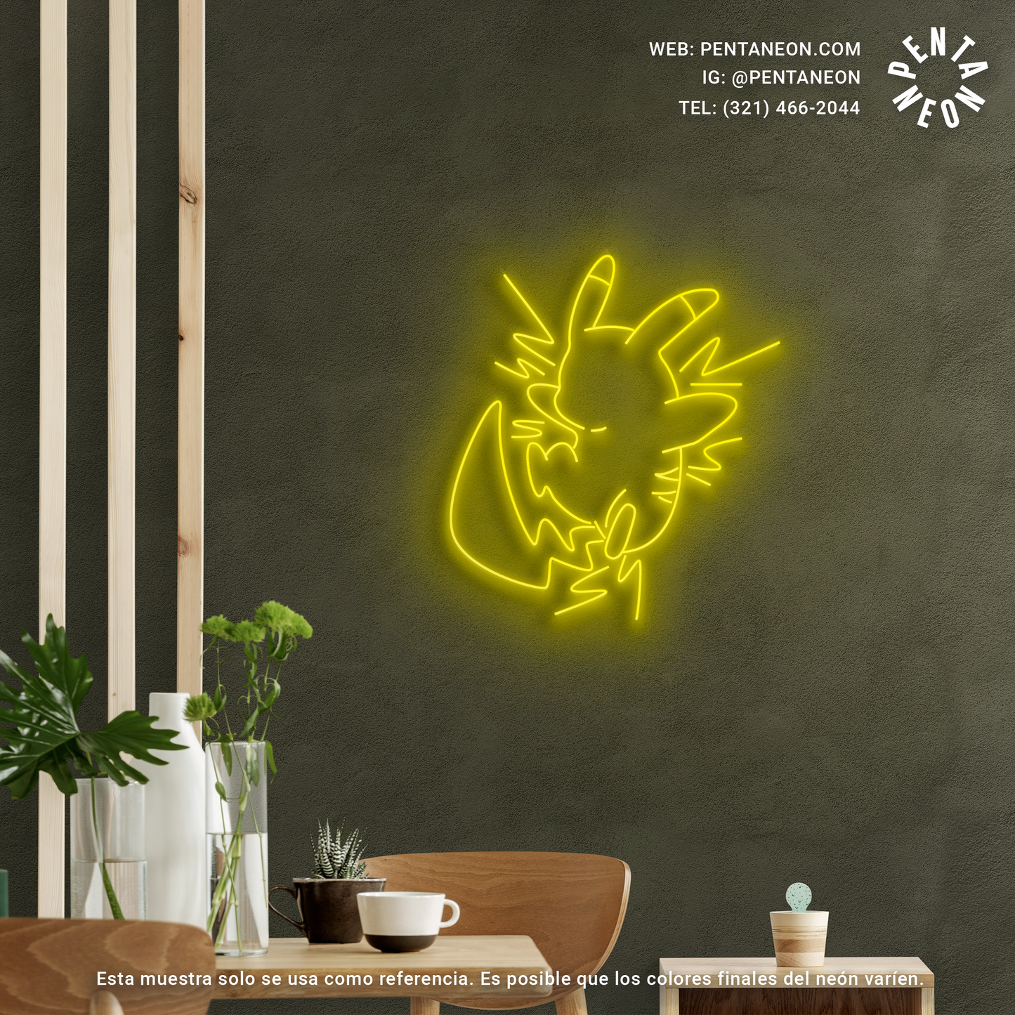 Pikachu en Neón LED