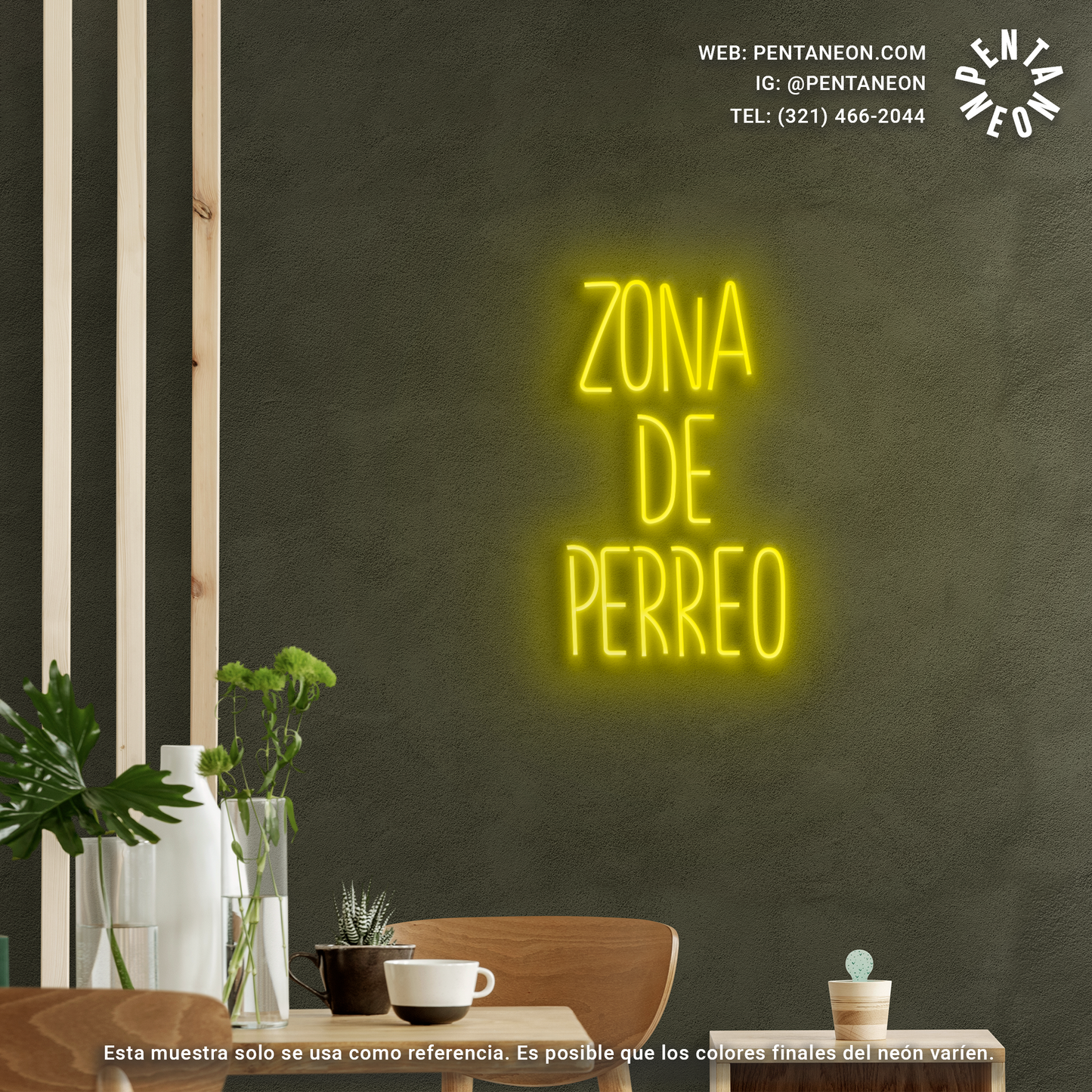 Zona de Perreo en Neón LED