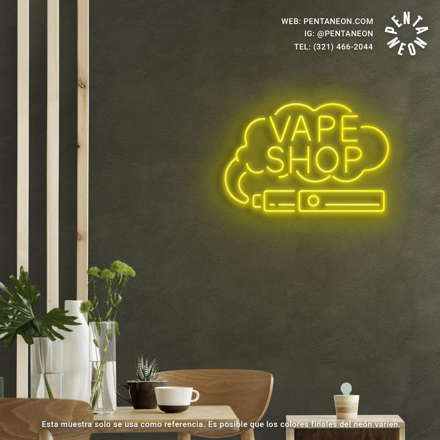 Vape Shop en Neón LED