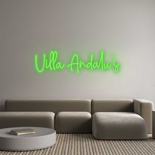 Custom Neon: Villa Andalu's