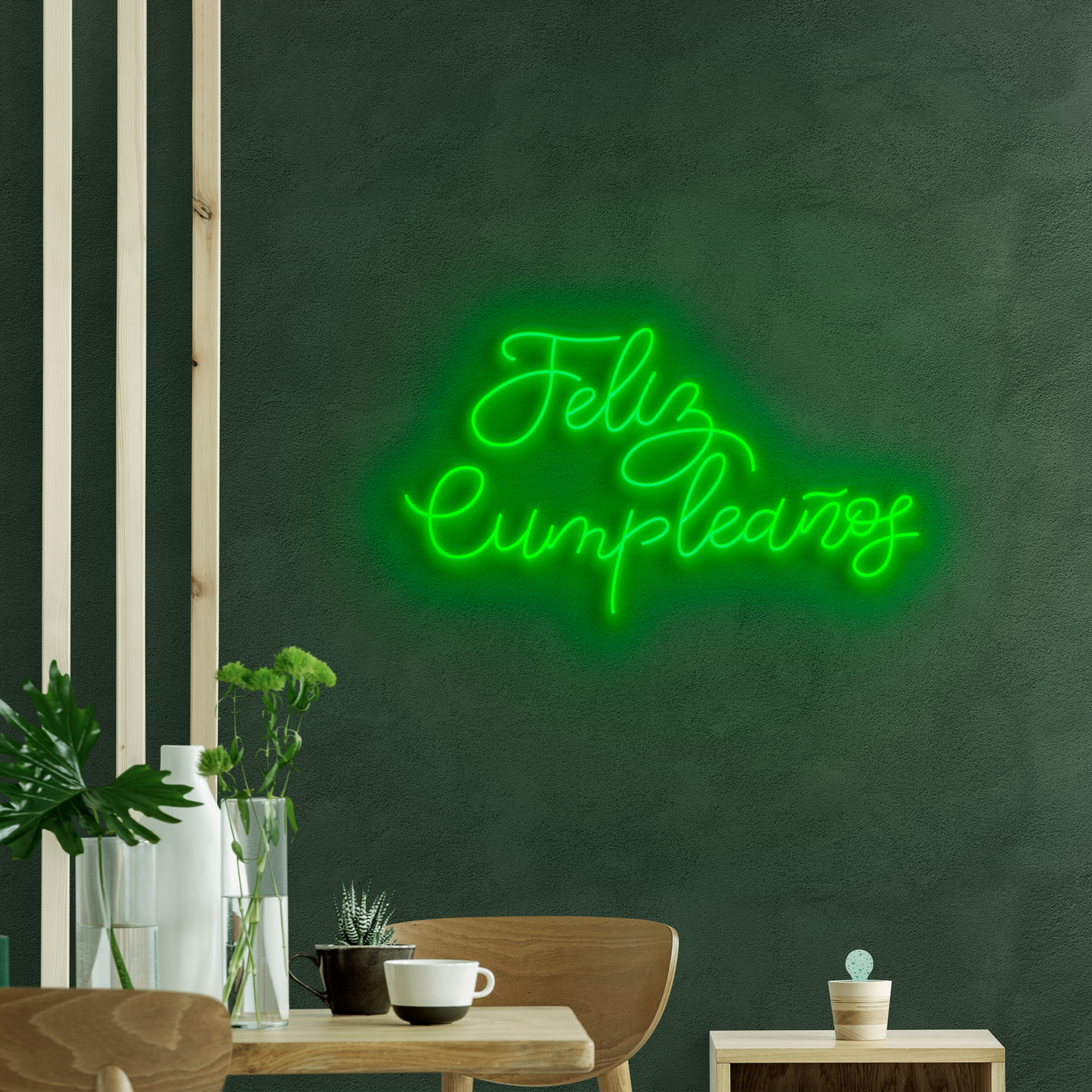 Feliz cumpleaños en Neón LED