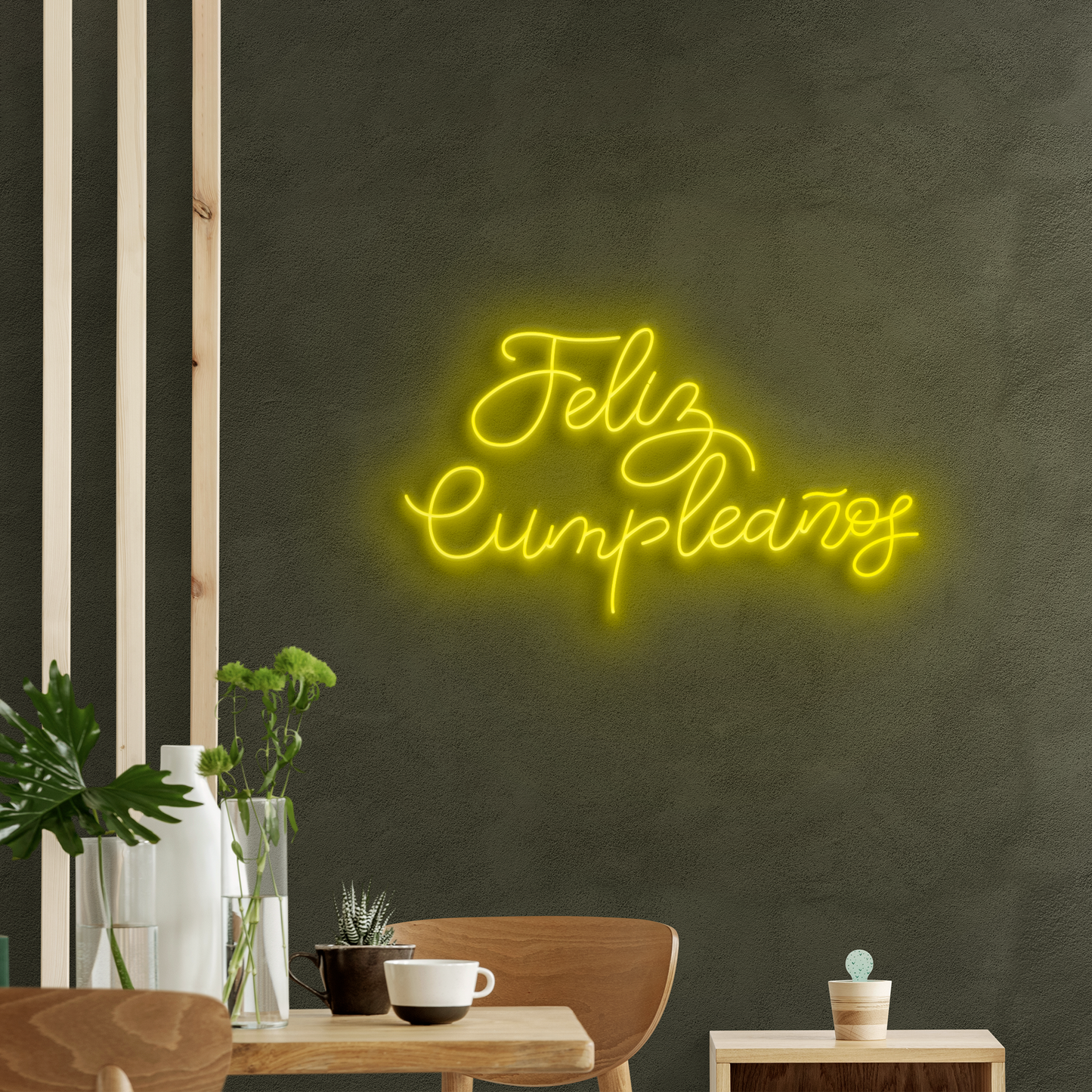 Feliz cumpleaños en Neón LED