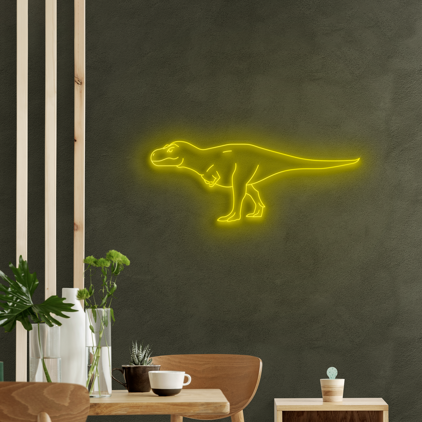 Neón LED Tiranosaurio Rex