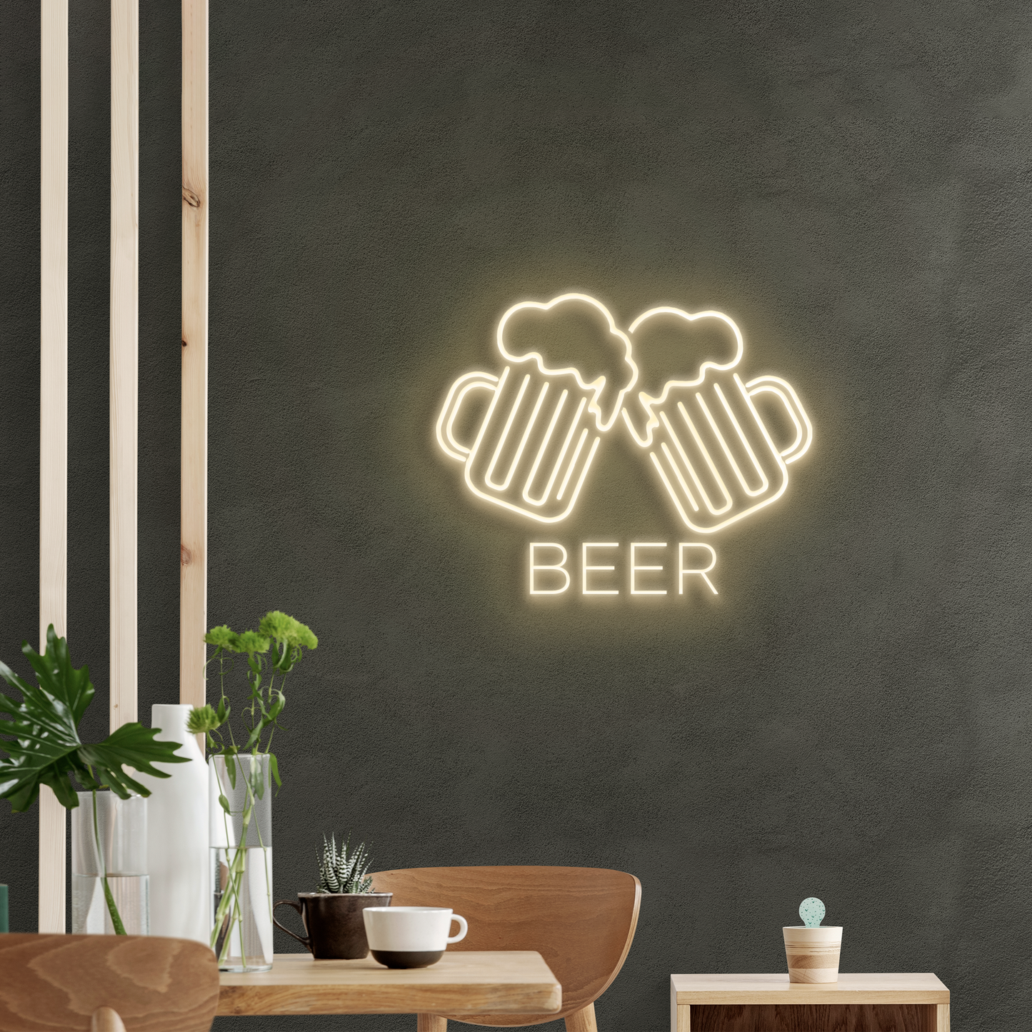 Neón LED Jarras de cerveza