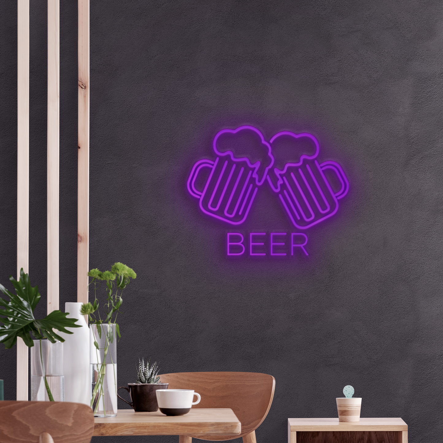 Neón LED Jarras de cerveza