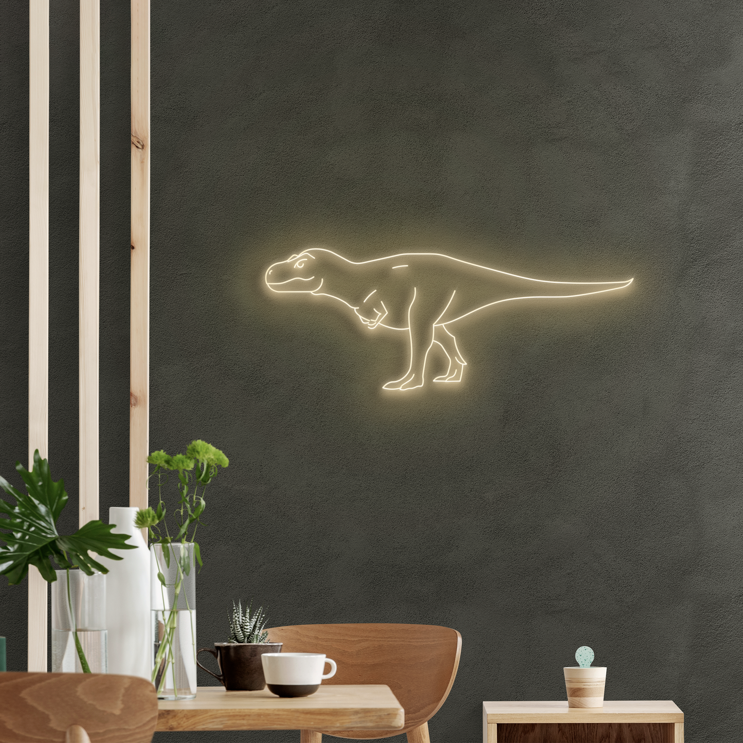 Neón LED Tiranosaurio Rex