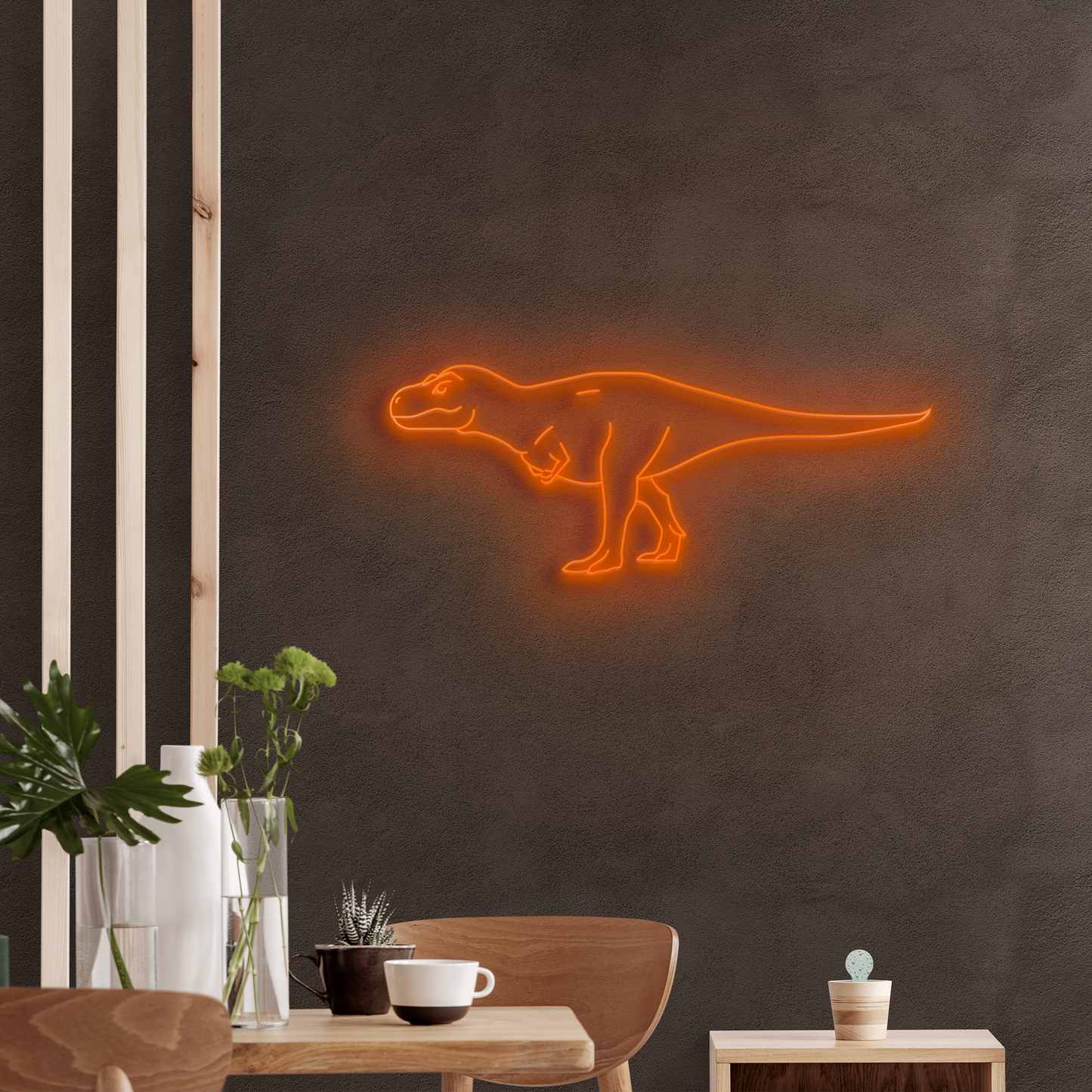 Neón LED Tiranosaurio Rex