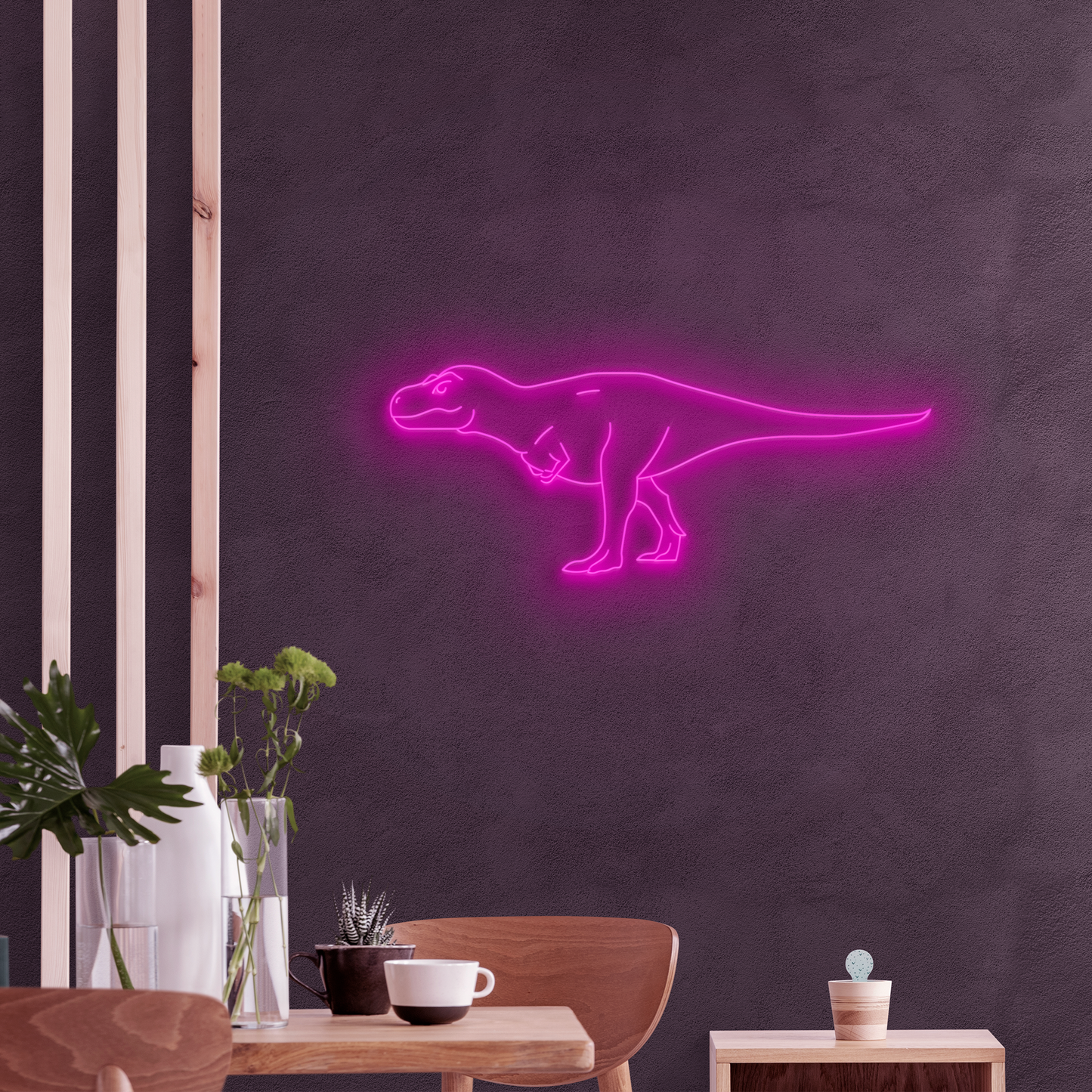 Neón LED Tiranosaurio Rex