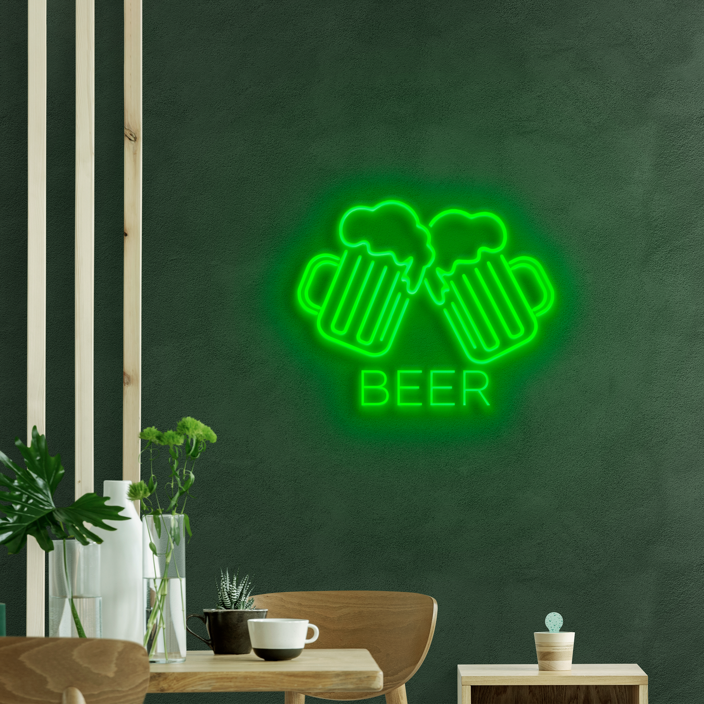 Neón LED Jarras de cerveza