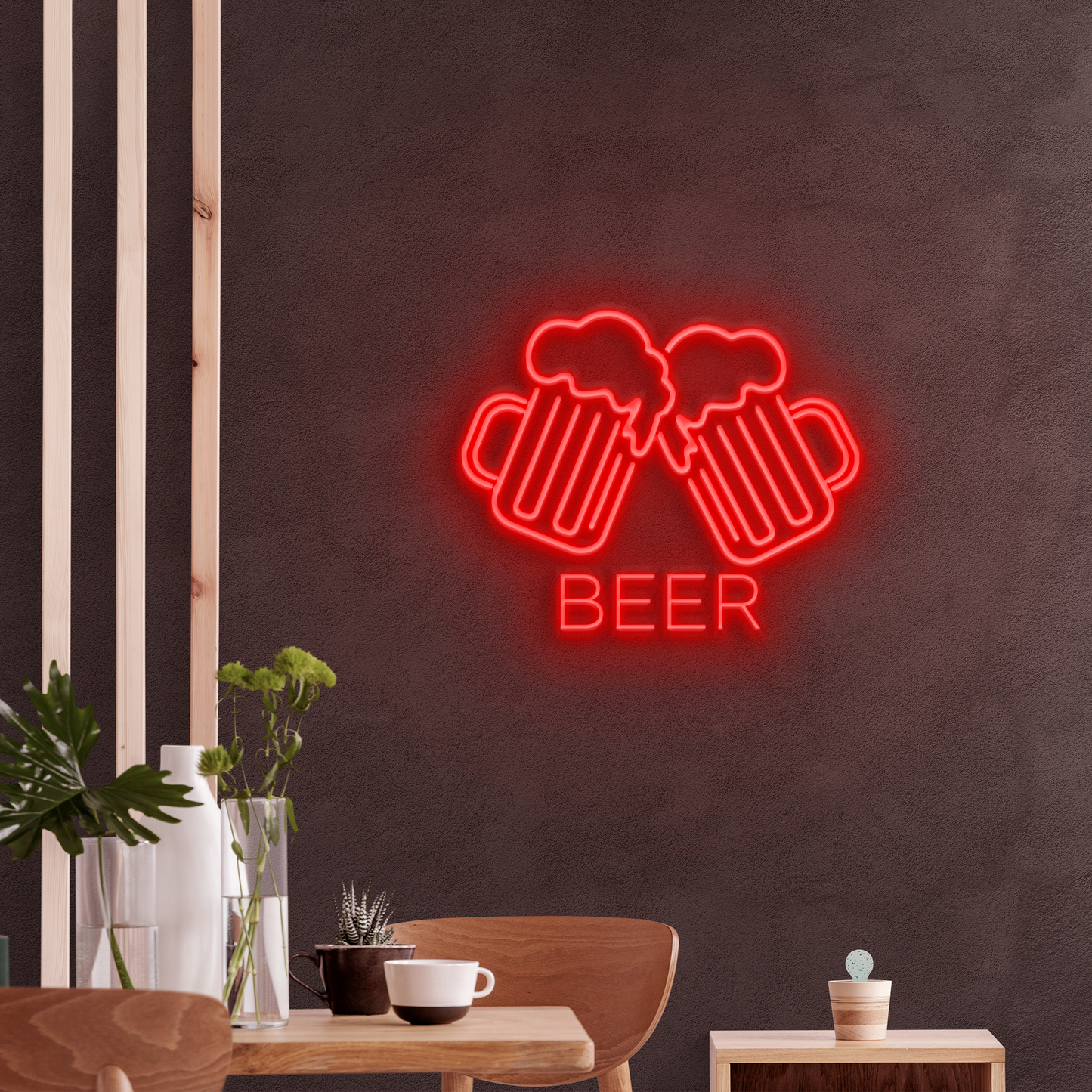 Neón LED Jarras de cerveza