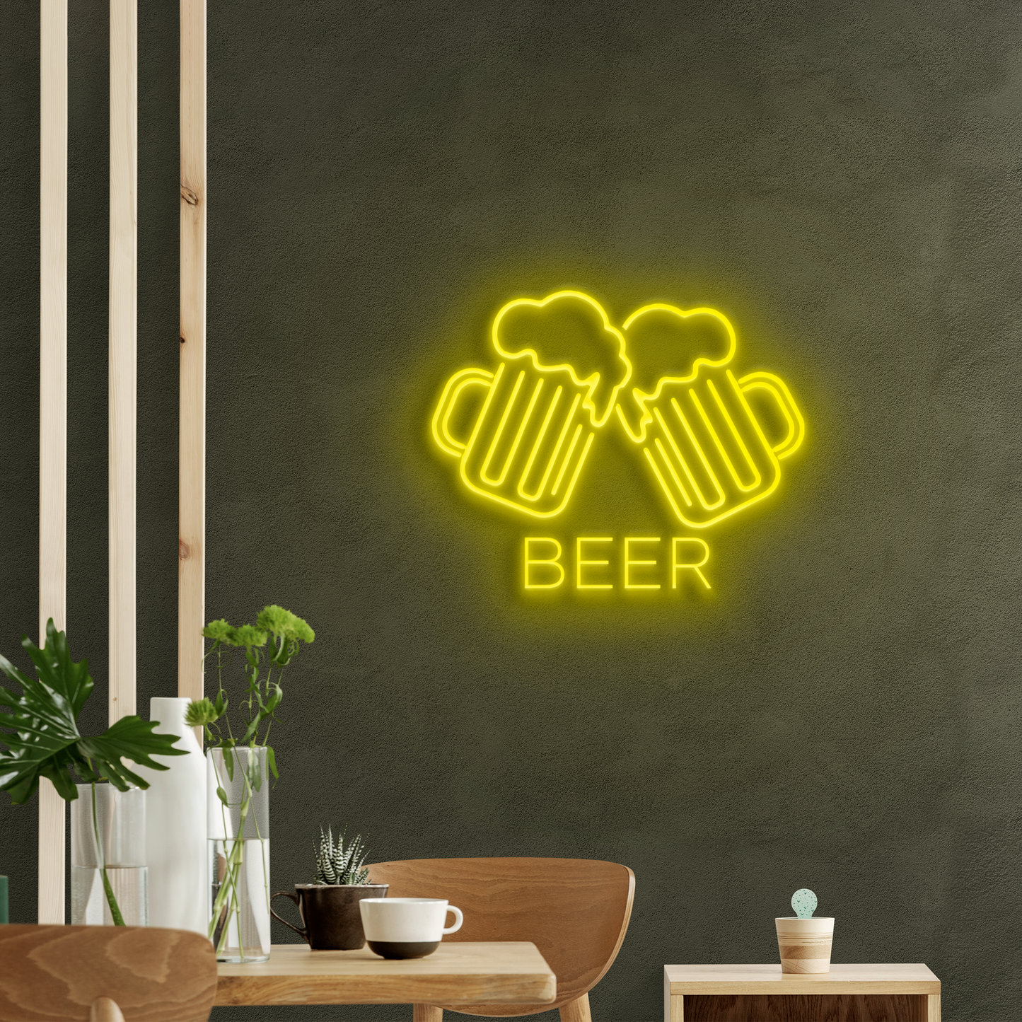 Neón LED Jarras de cerveza