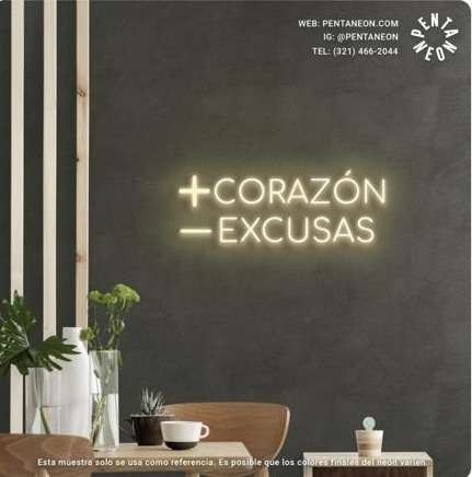 MAS CORAZON MENOS EXCUSAS (3 METROS DE CABLE)