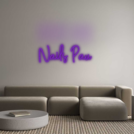 Custom Neon: Nails Pau