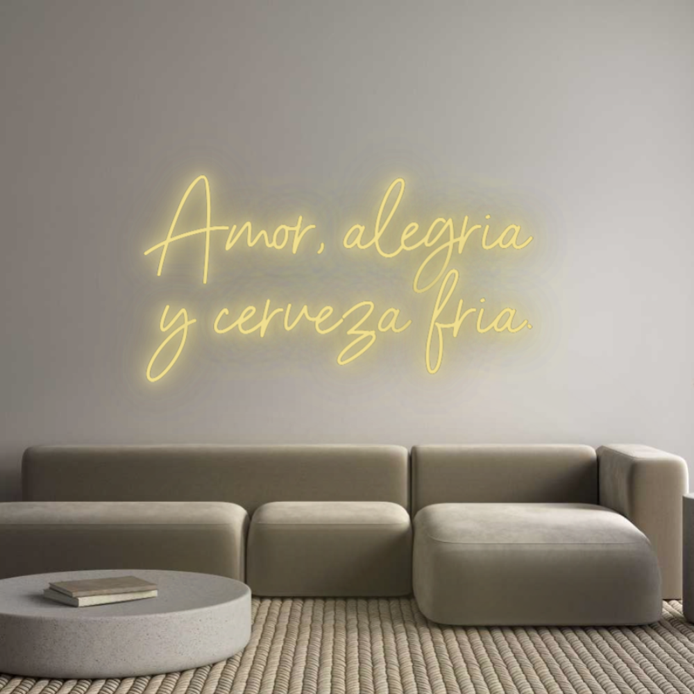 Custom Neon: Amor, alegría...