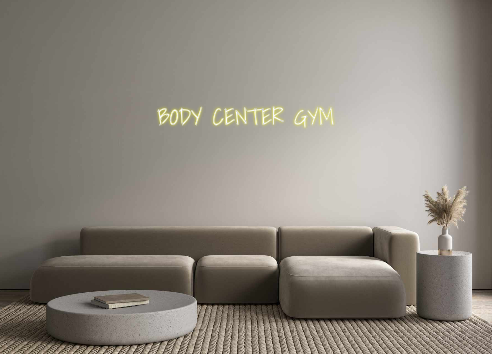 Custom Neon: BODY CENTER GYM