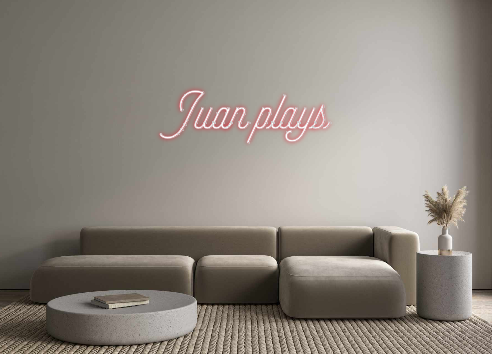 Custom Neon: Juan plays