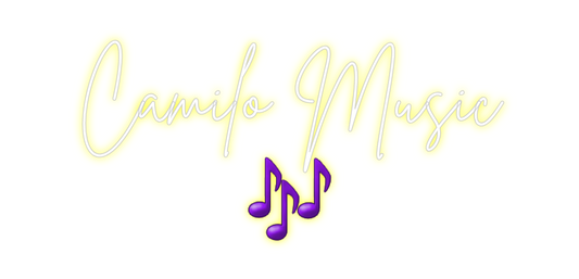 Custom Neon: Camilo Music
...