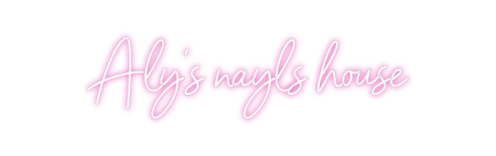 Custom Neon: Aly’s nayls h...