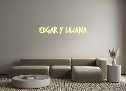 Custom Neon: edgar y lilia...