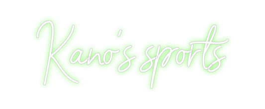 Custom Neon: Kano's sports