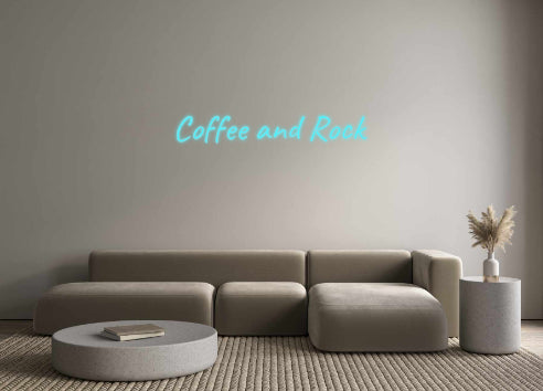 Custom Neon: Coffee and Rock