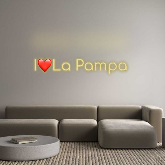 Custom Neon: I❤️La Pampa