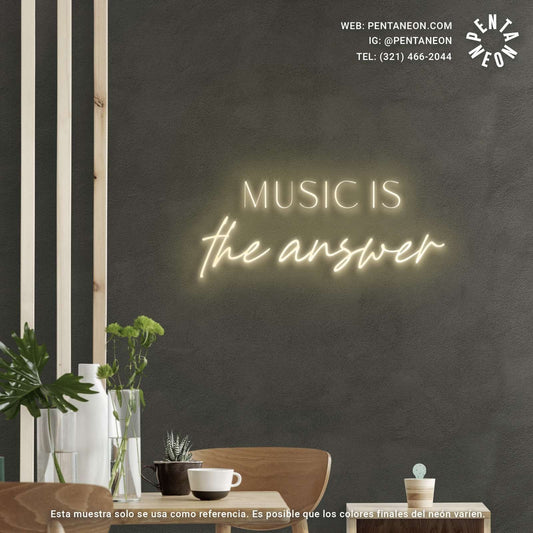 THE MUSIC IS THE ANSWER