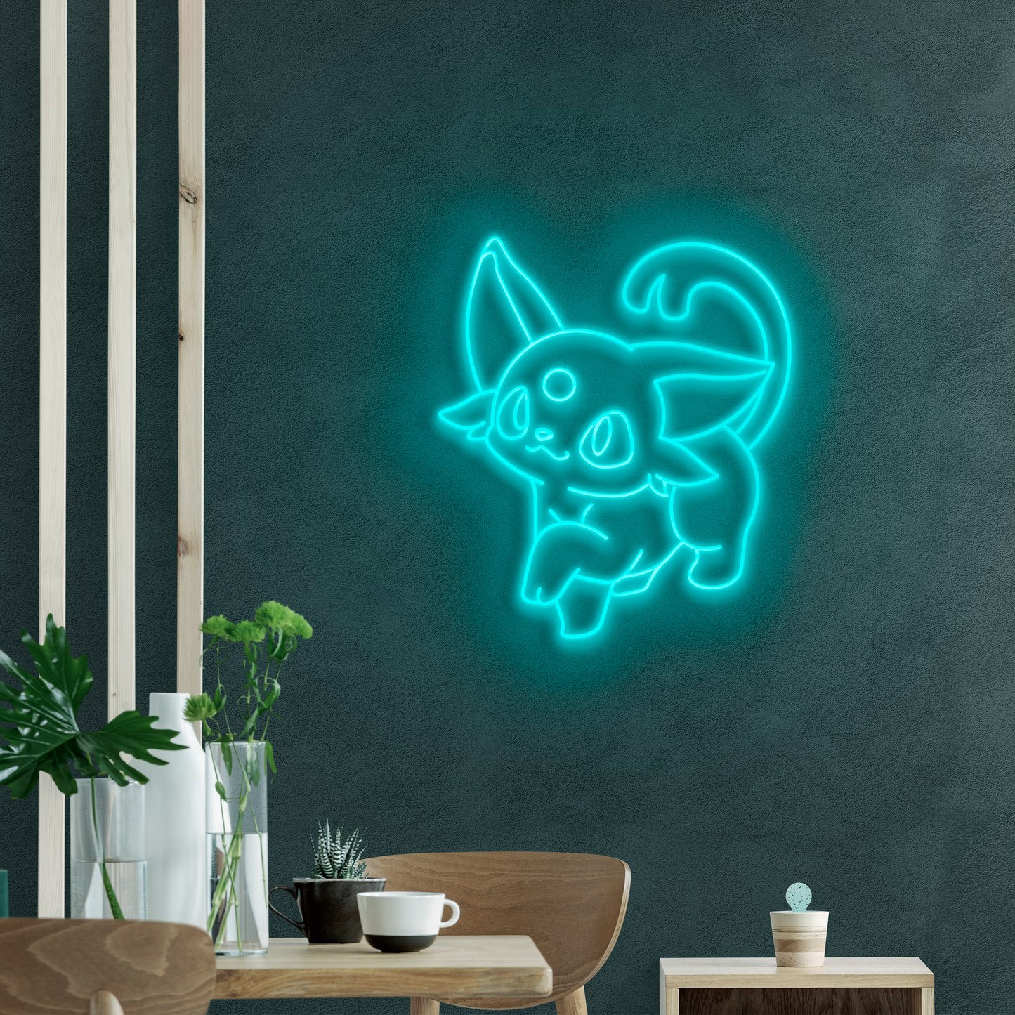 Neón LED Poke Gatito