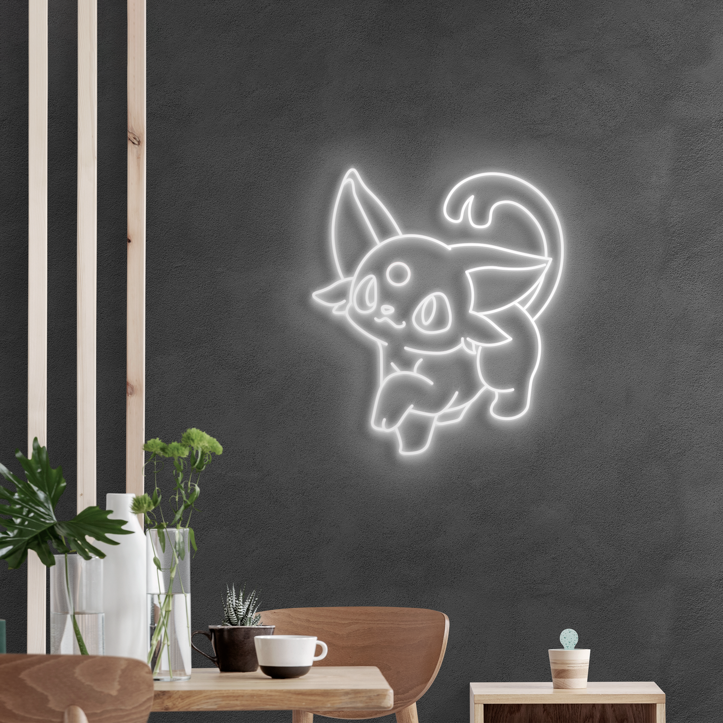 Neón LED Poke Gatito