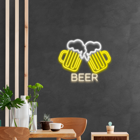 Neón LED Jarras de cerveza