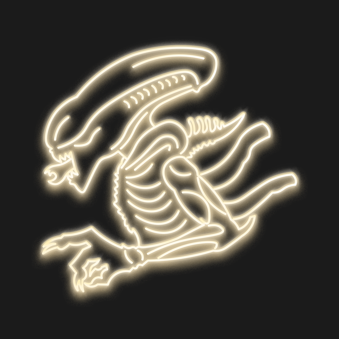 Neón LED Xenomorph